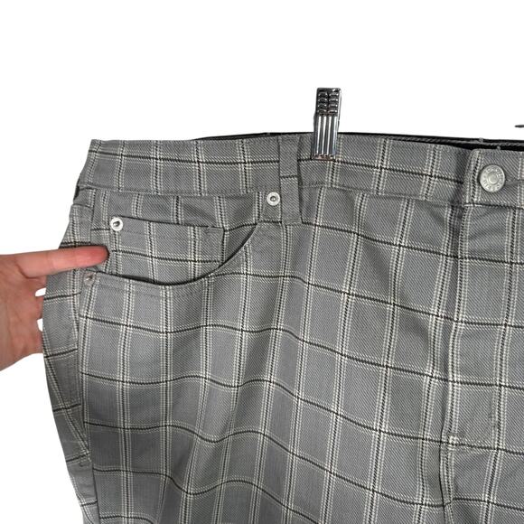 Torrid Crop Sky High Boot Jeans Jupiter Grey Plaid Super Soft Womens Plus 26 - Picture 3 of 8
